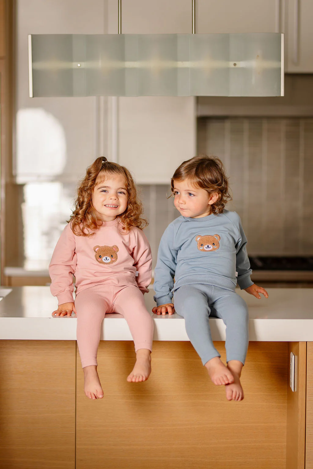 Bear Sweatsuit- Pink - Image 4