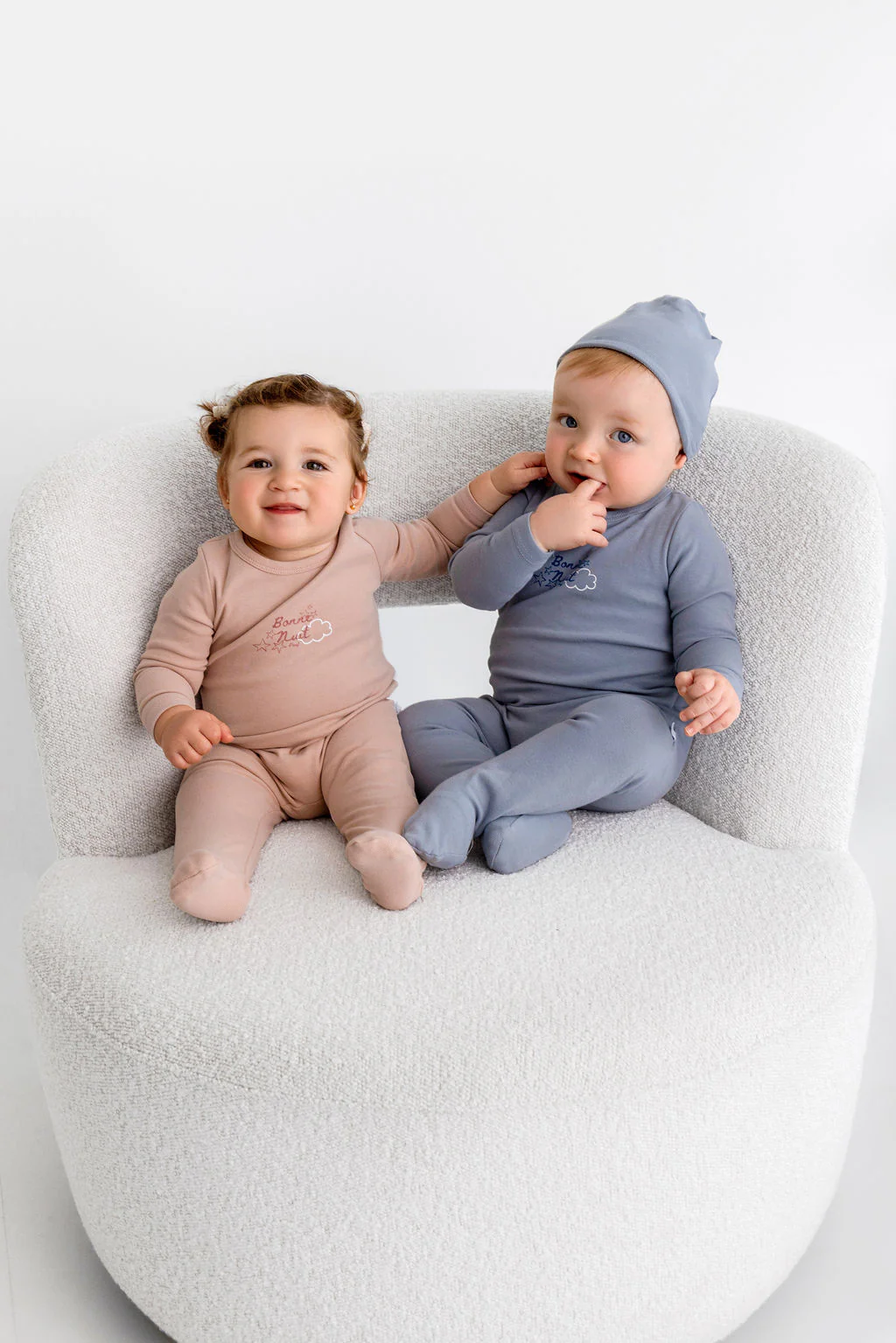 Bonne Nuit Footie- Dusty Pink - Image 4