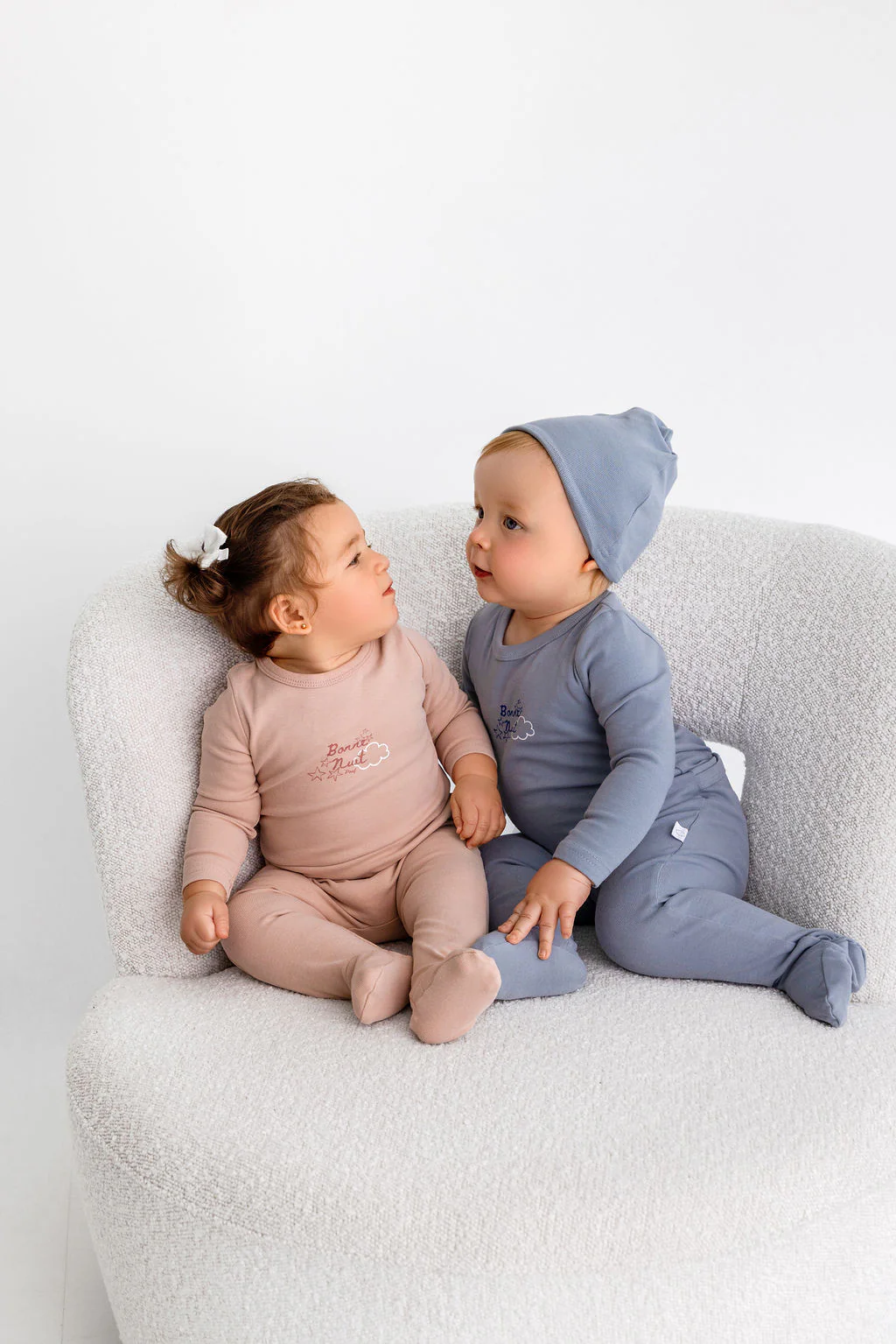 Bonne Nuit Footie- Dusty Pink - Image 3