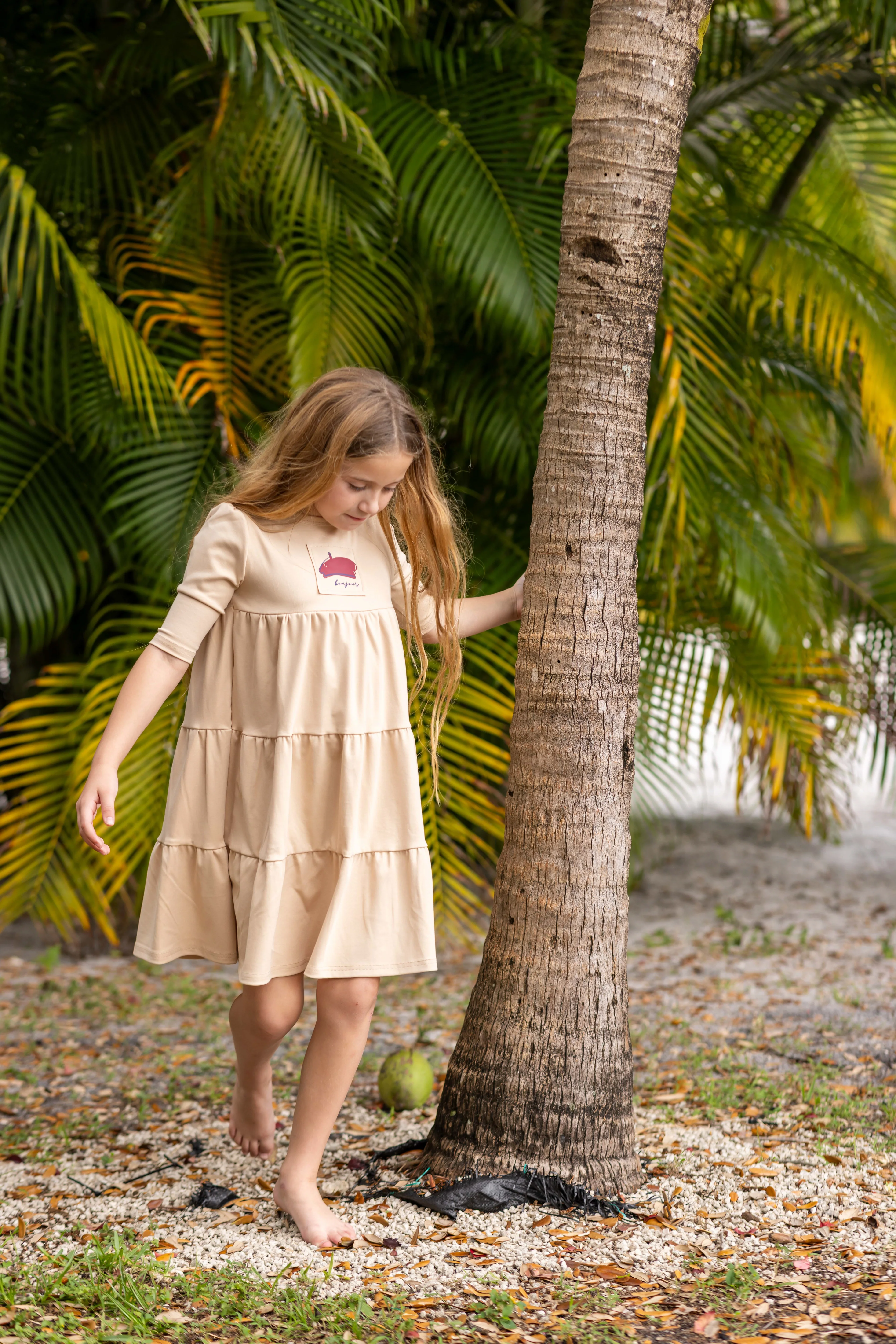 French 3/4 Sleeve Dress - Image 3