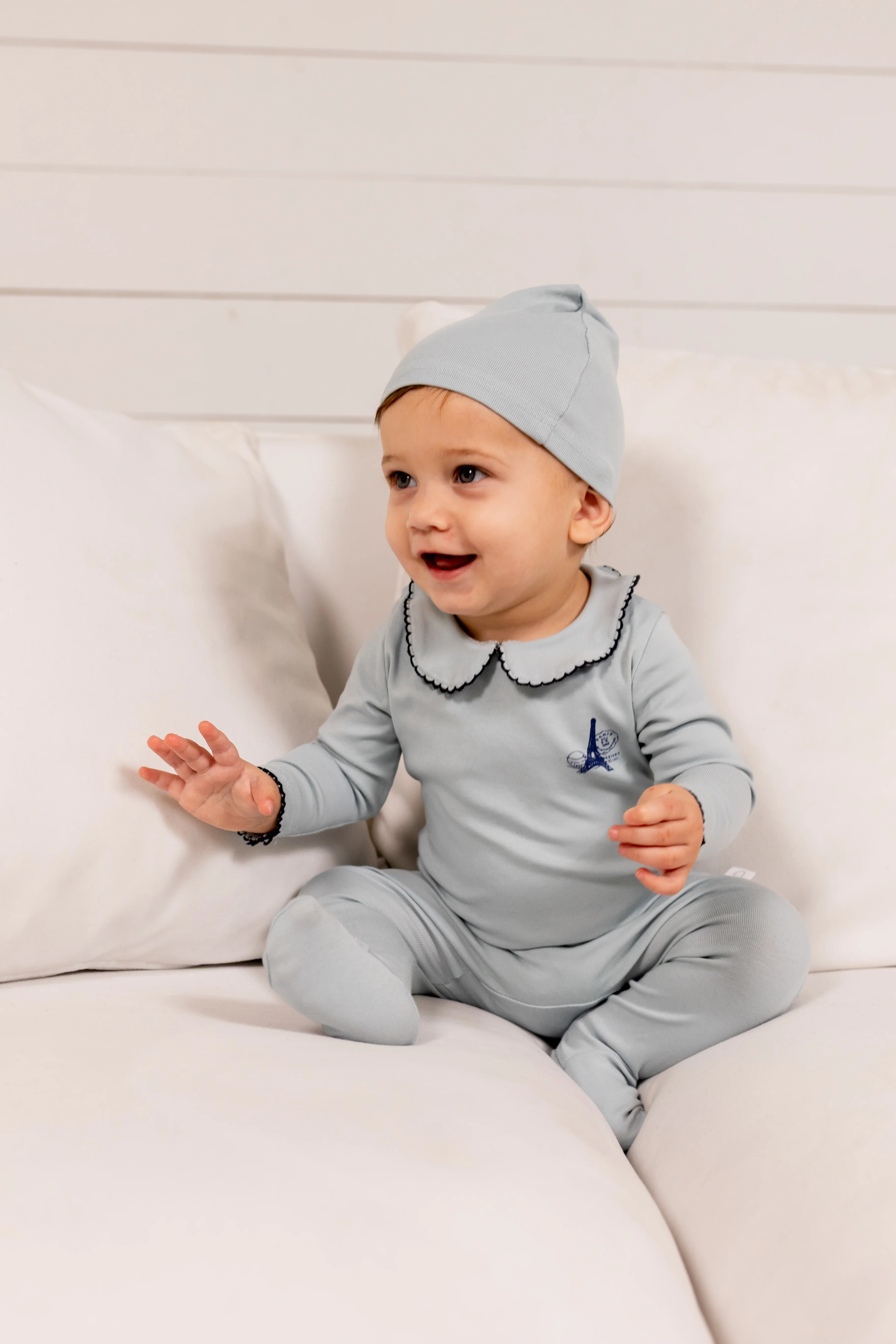 French Grandpa Footie- Blue - Image 4