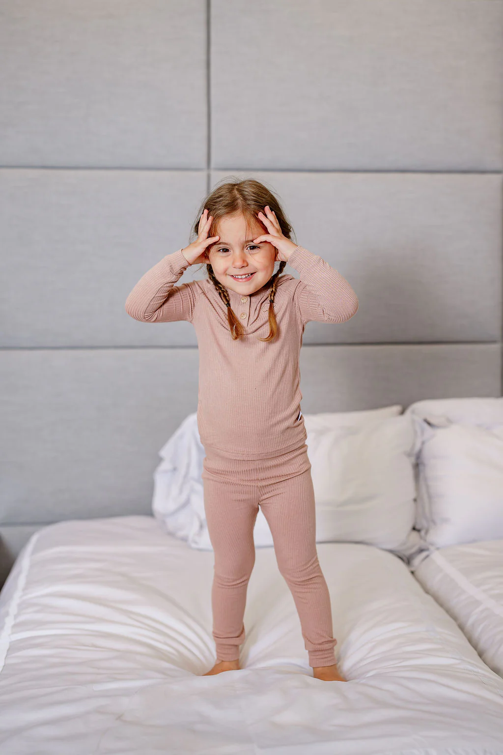 Henley PJ- Dusty Pink - Image 3