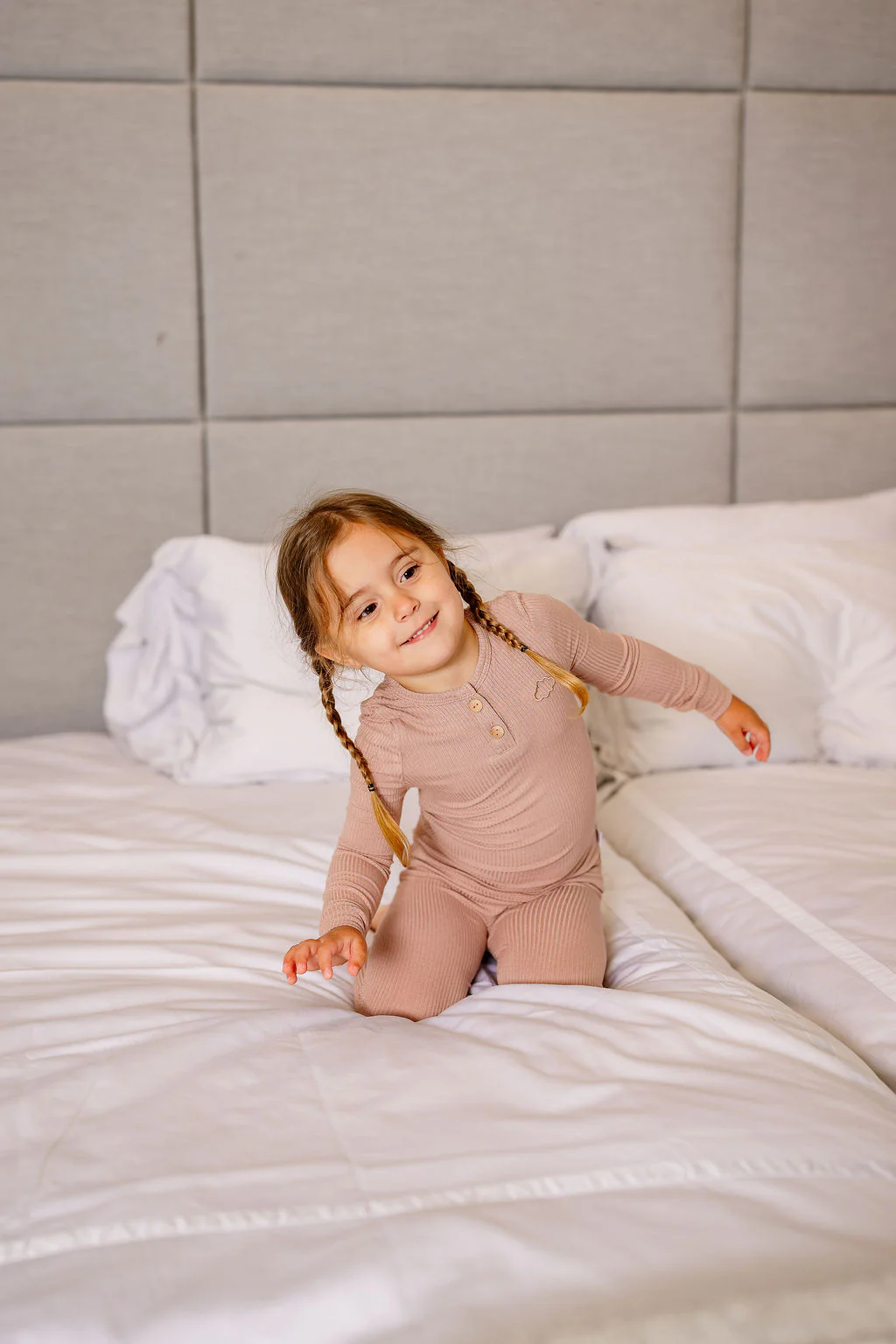 Henley PJ- Dusty Pink - Image 4