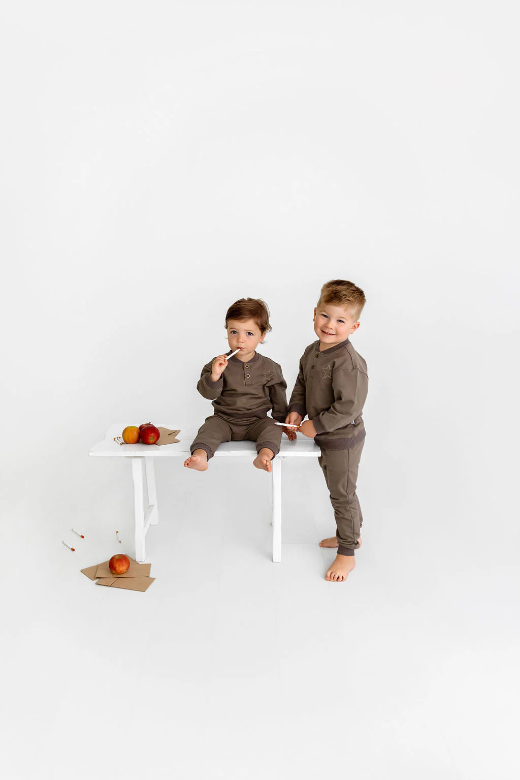 Henley Sweatsuit- Olive - Image 4