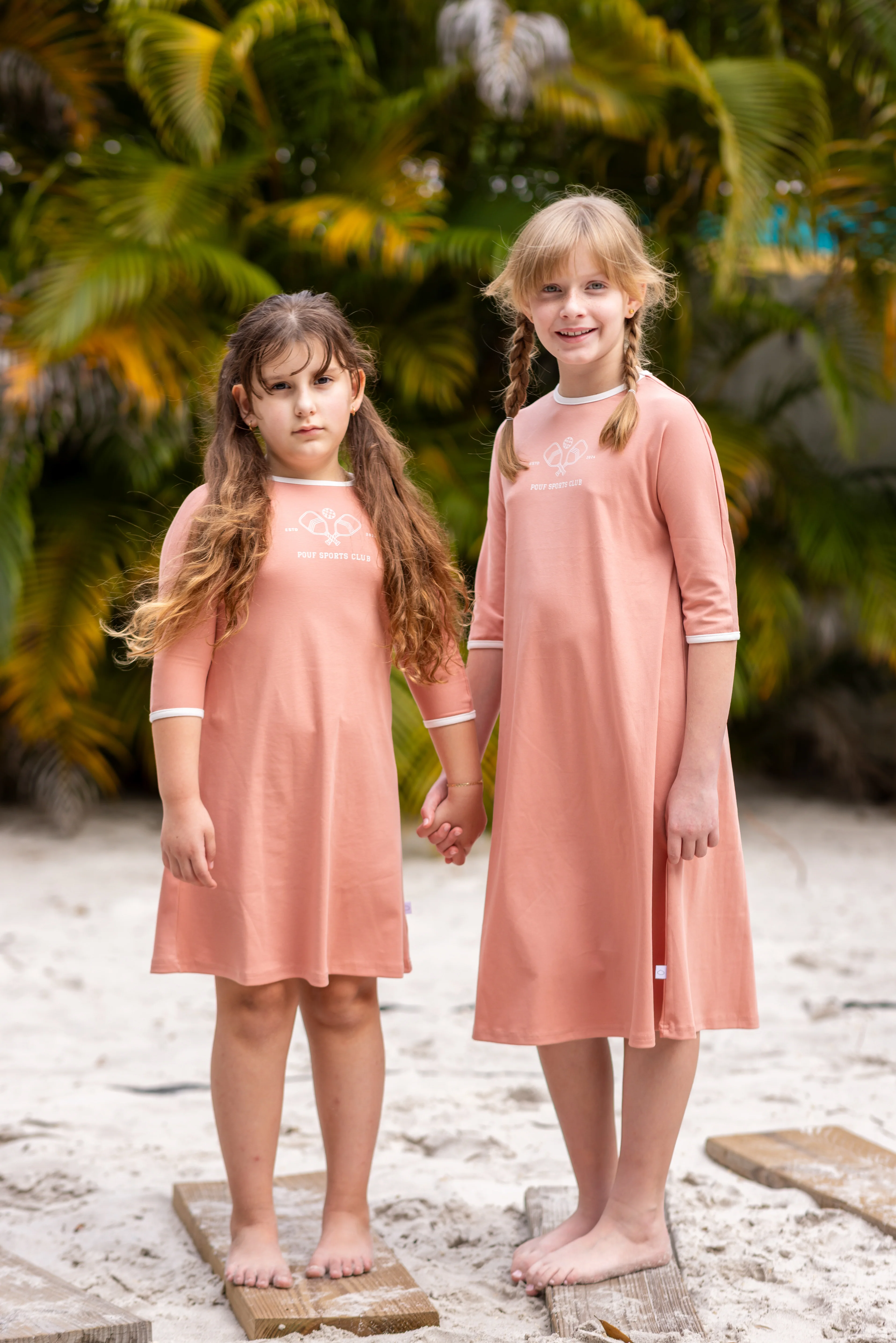 Pickleball 3/4 Sleeve Dress- Pink - Image 3