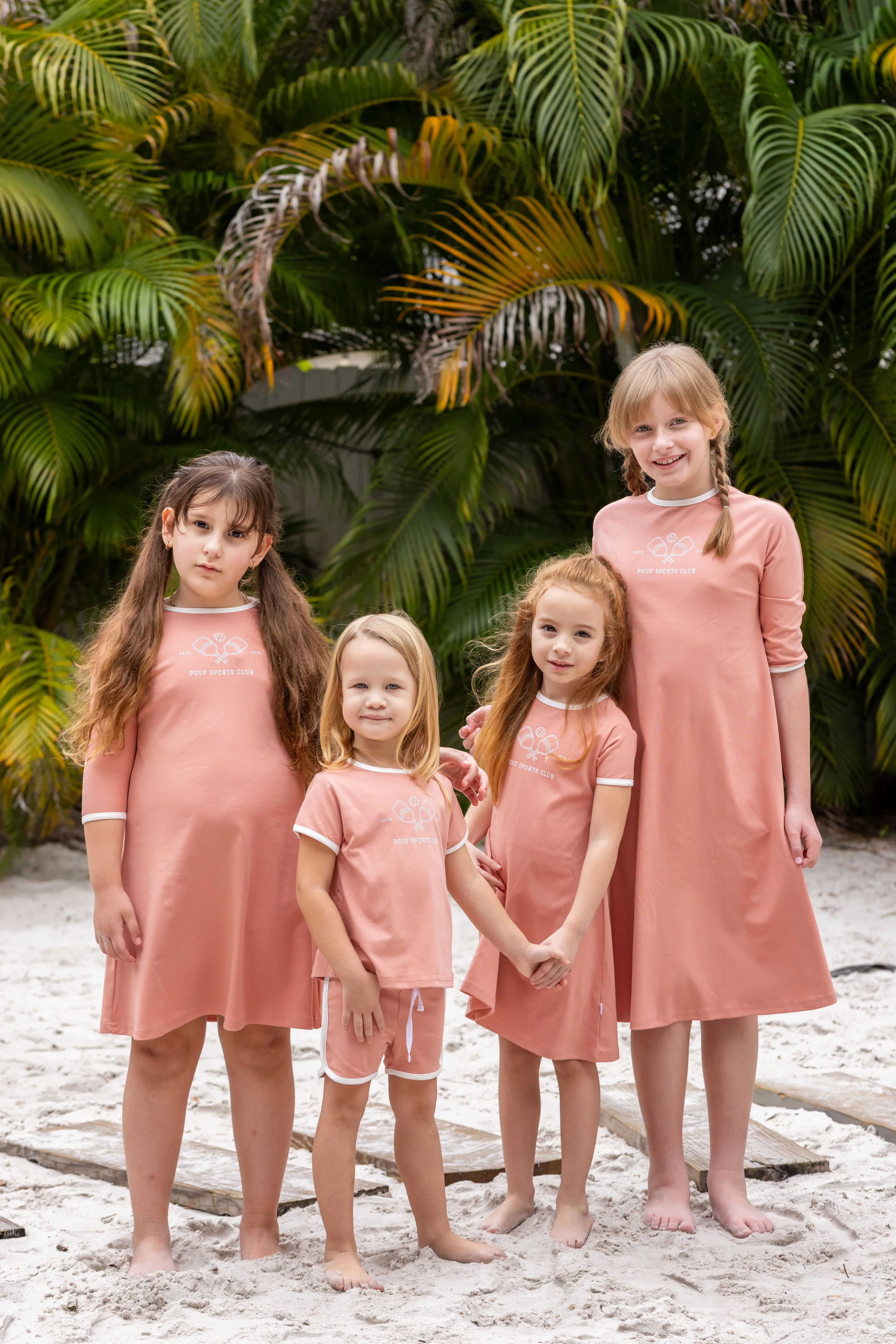 Pickleball 3/4 Sleeve Dress- Pink - Image 4