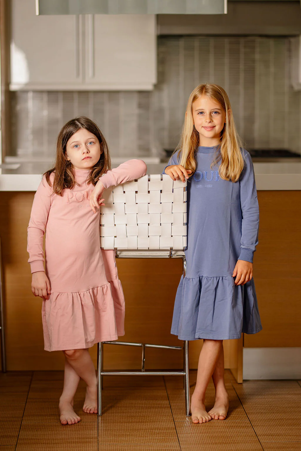 Pouf Sweater Dress- Blue - Image 4