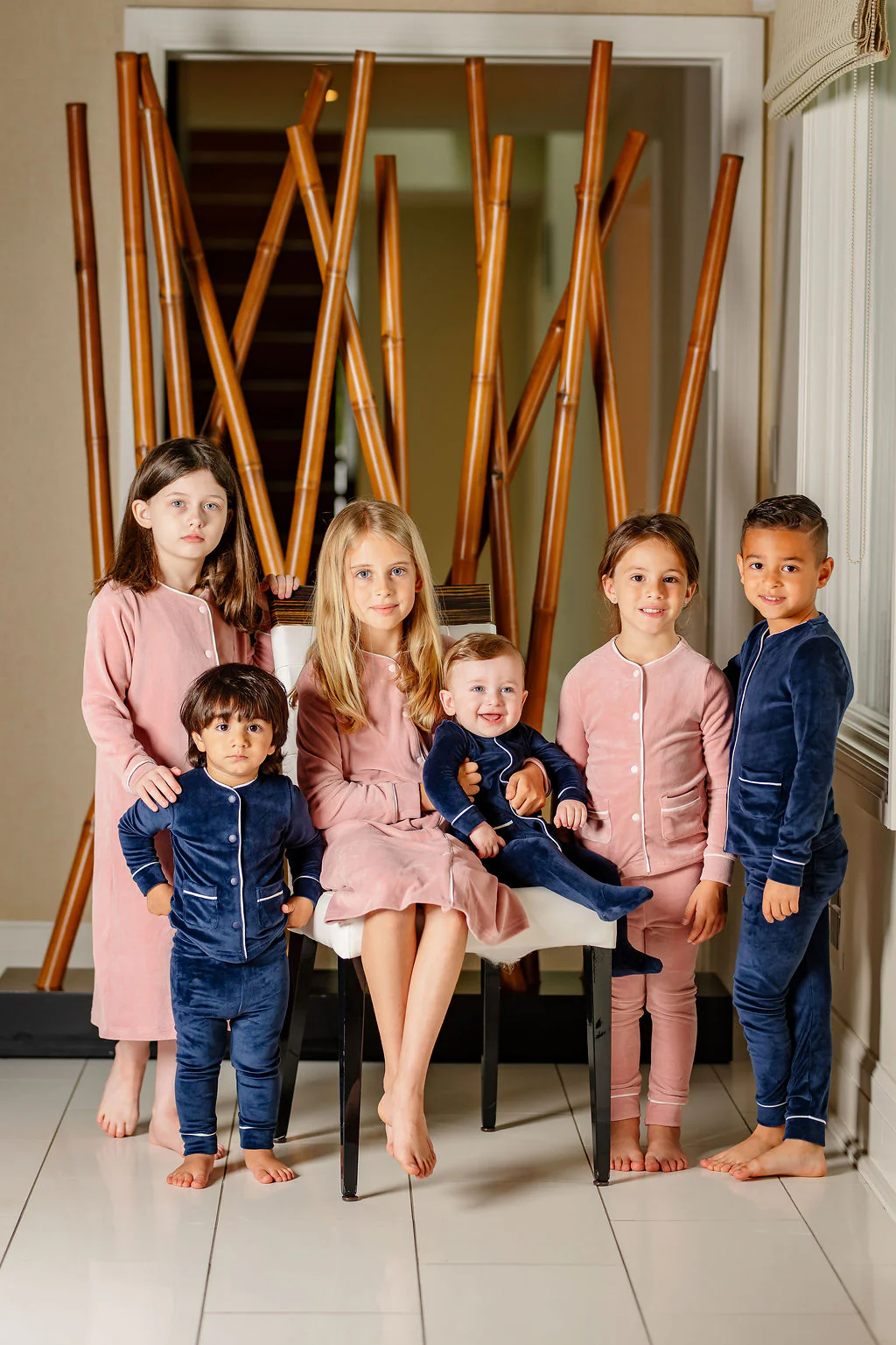 Velour PJ- Navy - Image 4