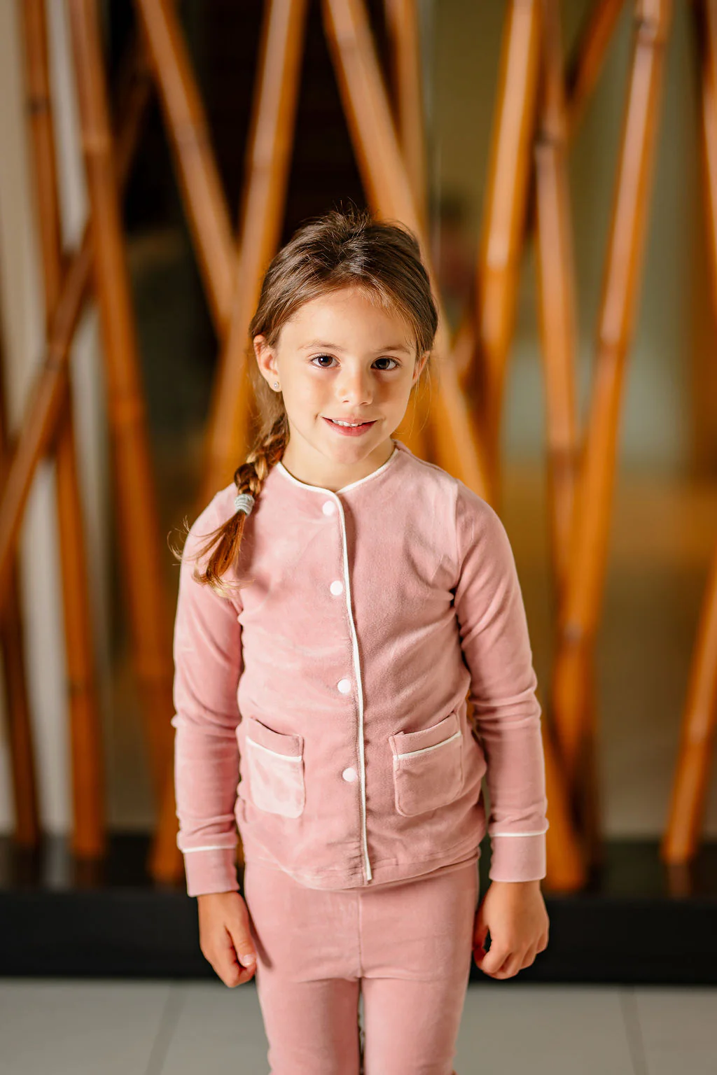 Velour PJ- Dusty Pink - Image 3